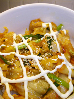 豚キムチマヨ丼-レシピのメイン写真