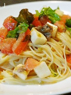 トマトとモッツァレラチーズの冷製パスタ-レシピのメイン写真