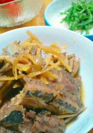マグロのあら煮~とろろ大葉で召し上がれ~-レシピのメイン写真