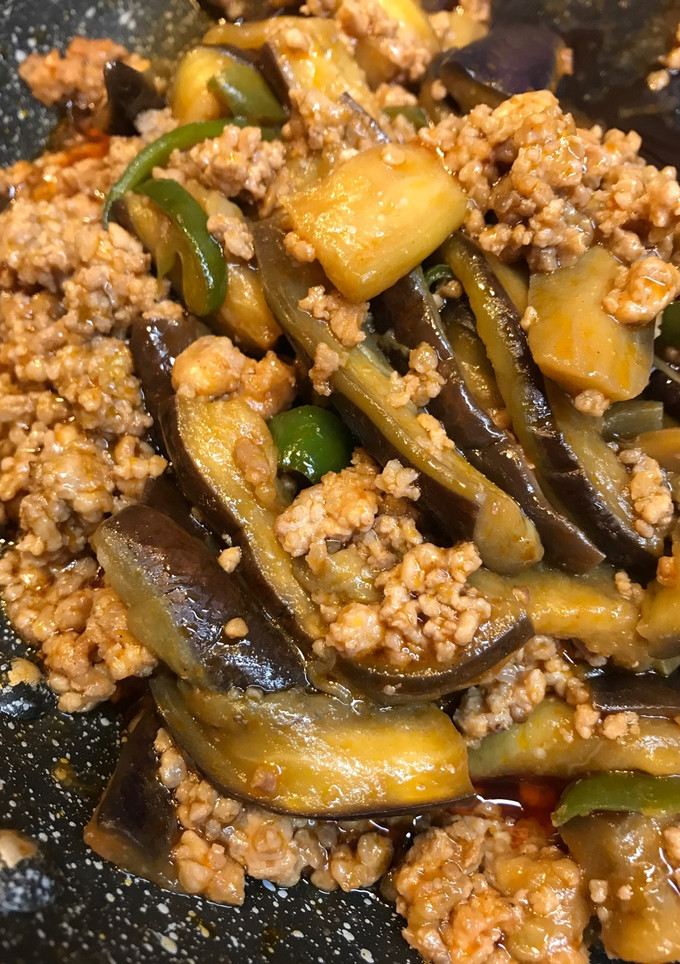 茄子とひき肉の簡単炒め-レシピのメイン写真