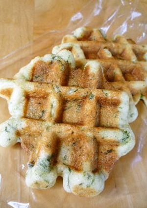 ヨモギ入り　ベルギーワッフル-レシピのメイン写真