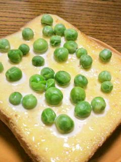 グリーンピース明太マヨトースト-レシピのメイン写真