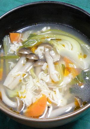帆立貝柱とチンゲン菜の中華スープ-レシピのメイン写真