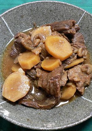 牛すじ肉と新生姜の味噌煮込み-レシピのメイン写真