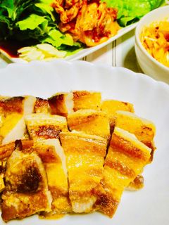 簡単韓国焼き肉フライパンでサムギョプサル-レシピのメイン写真