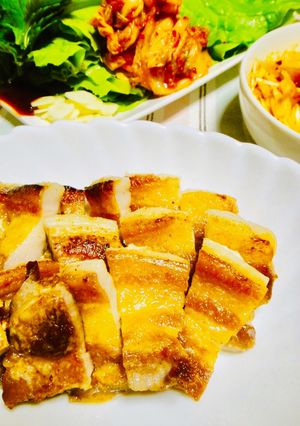 簡単韓国焼き肉フライパンでサムギョプサル-レシピのメイン写真