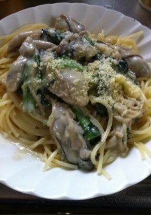 クイックホワイトソースパスタ満腹注意-レシピのメイン写真