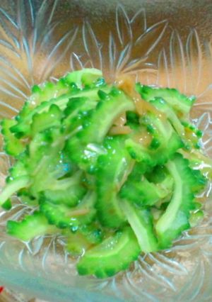 ゴーヤとなめ茸でぺろりんちょ♪-レシピのメイン写真