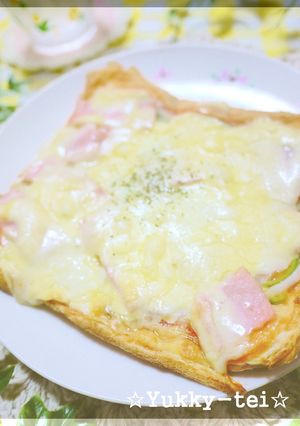 食パンでピザ生地風クリスピーピザトースト-レシピのメイン写真