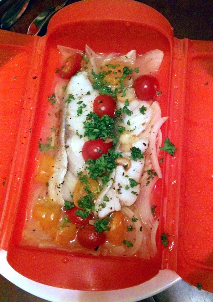 ルクエで　白身魚の蒸し煮-レシピのメイン写真