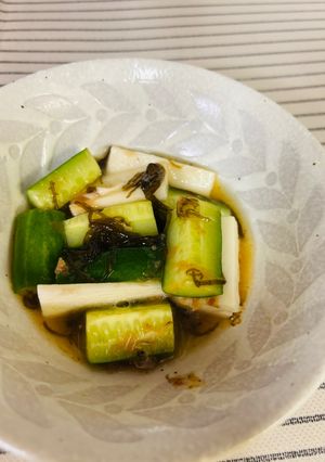 きゅうりと山芋のもずく酢和え-レシピのメイン写真