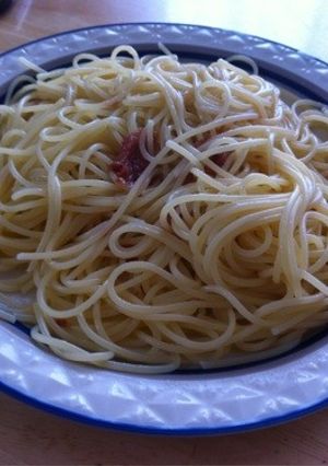 ウメ〜！！バターパスタ-レシピのメイン写真