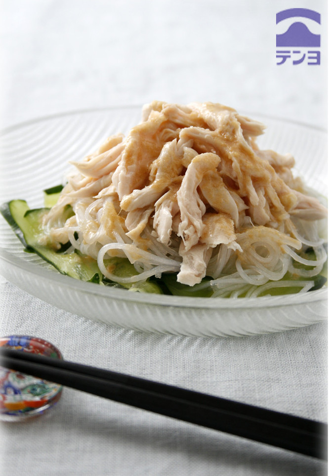 ごまだれを手作り！棒々鶏風サラダ-レシピのメイン写真