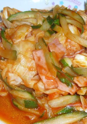 トーストにピッタリな野菜炒め-レシピのメイン写真