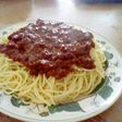 残り物で、ミートソーススパゲッティ!