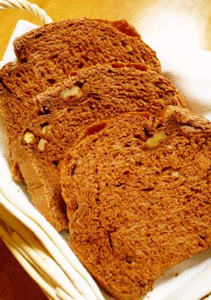 HB早焼き♪ふんわり♡くるみチョコ食パン-レシピのメイン写真