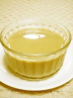 レンジdeなめらか黒糖豆乳ぷりん。-レシピのメイン写真