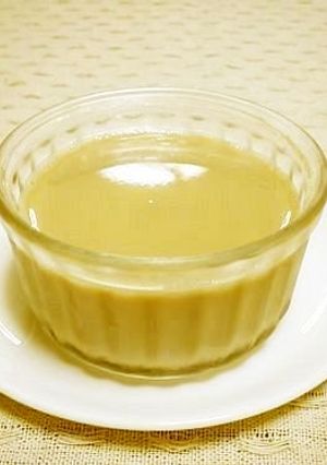 レンジdeなめらか黒糖豆乳ぷりん。-レシピのメイン写真