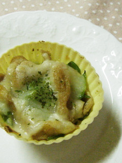 お弁当に❤絹さやと油揚げのチーズ焼き♬-レシピのメイン写真