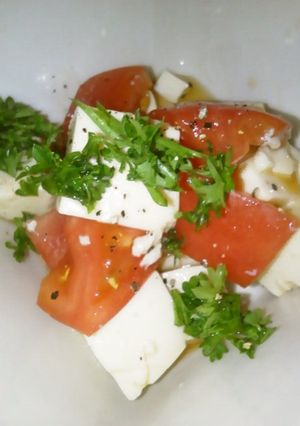 豆腐とトマトのオイスター和え-レシピのメイン写真