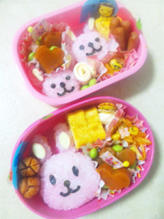 ピンクのウサギちゃん(キャラ弁)-レシピのメイン写真