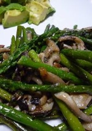 アスパラときのこのイタリアン風炒め-レシピのメイン写真