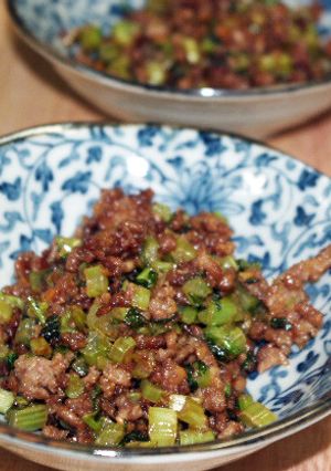 大根の葉っぱとひき肉の甘味噌炒め☆-レシピのメイン写真