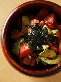 アボガドとトマトのワサビ醤油-レシピのメイン写真