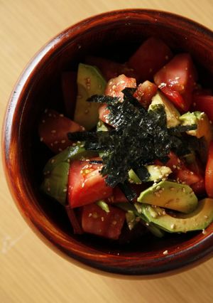 アボガドとトマトのワサビ醤油-レシピのメイン写真