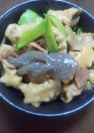 **角麩こんにゃく豚肉☆味噌煮**-レシピのメイン写真