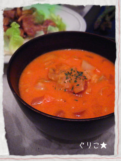 野菜ジュースで簡単!うまみたっぷりスープ-レシピのメイン写真