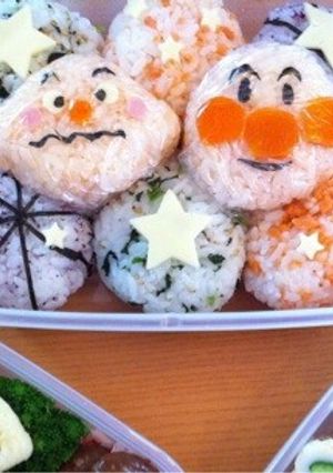 キャラ弁☆アンパンマンおにぎり☆-レシピのメイン写真
