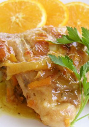 鶏肉のオレンジ煮♬-レシピのメイン写真