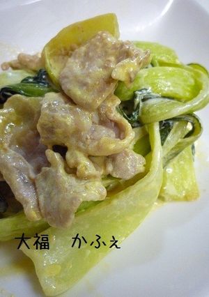 簡単　ピリマヨ　de　豚チンゲン菜-レシピのメイン写真