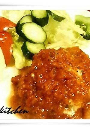 トマトソース☆ハンバーグ-レシピのメイン写真
