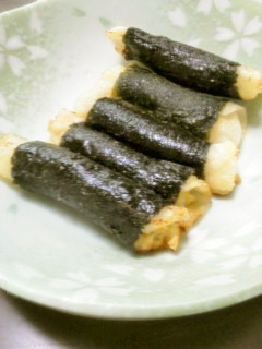 納豆ととり挽き肉の磯部揚げ-レシピのメイン写真