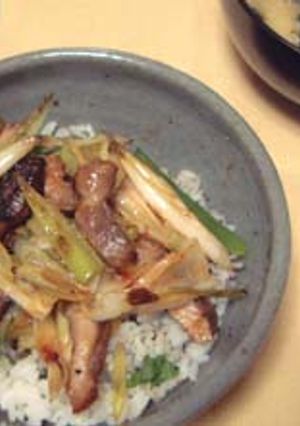 焼き豚ネギどん-レシピのメイン写真