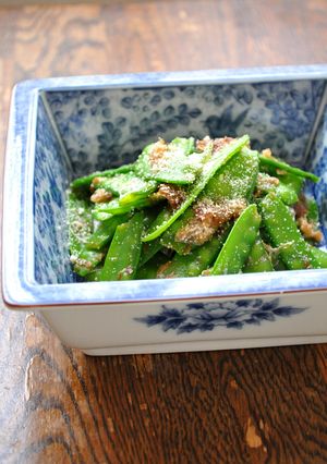 ☆さやえんどう☆の梅かつおチーズ和え-レシピのメイン写真