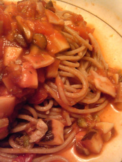 蕗の薹のトマトソースパスタ-レシピのメイン写真