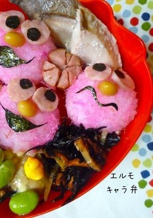エルモ♪キャラ弁-レシピのメイン写真