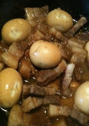 豚バラ肉と卵の煮物-レシピのメイン写真