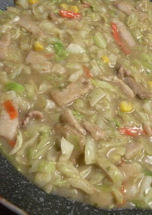小麦不使用【もんじゃ焼き】-レシピのメイン写真