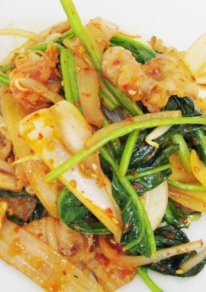 【『白菜キムチ』入り野菜炒め】の作り方-レシピのメイン写真