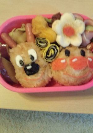 初キャラ弁♪簡単*可愛いアンパンマン☆-レシピのメイン写真