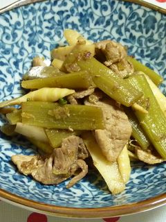 ふきとたけのこの薬味炒め-レシピのメイン写真