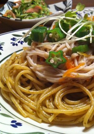 ご飯のお供！海苔の佃煮でパスタ☆-レシピのメイン写真
