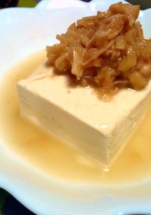 ネギ味噌のせ豆腐-レシピのメイン写真