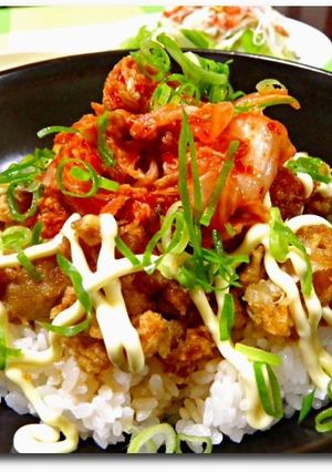 【主夫的】マヨカラキムチ丼-レシピのメイン写真