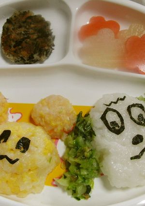 うーたん＆ワンワンのお誕生日プレート-レシピのメイン写真
