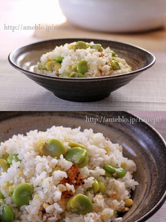 土鍋そらまめごはんとおまけのスープ-レシピのメイン写真